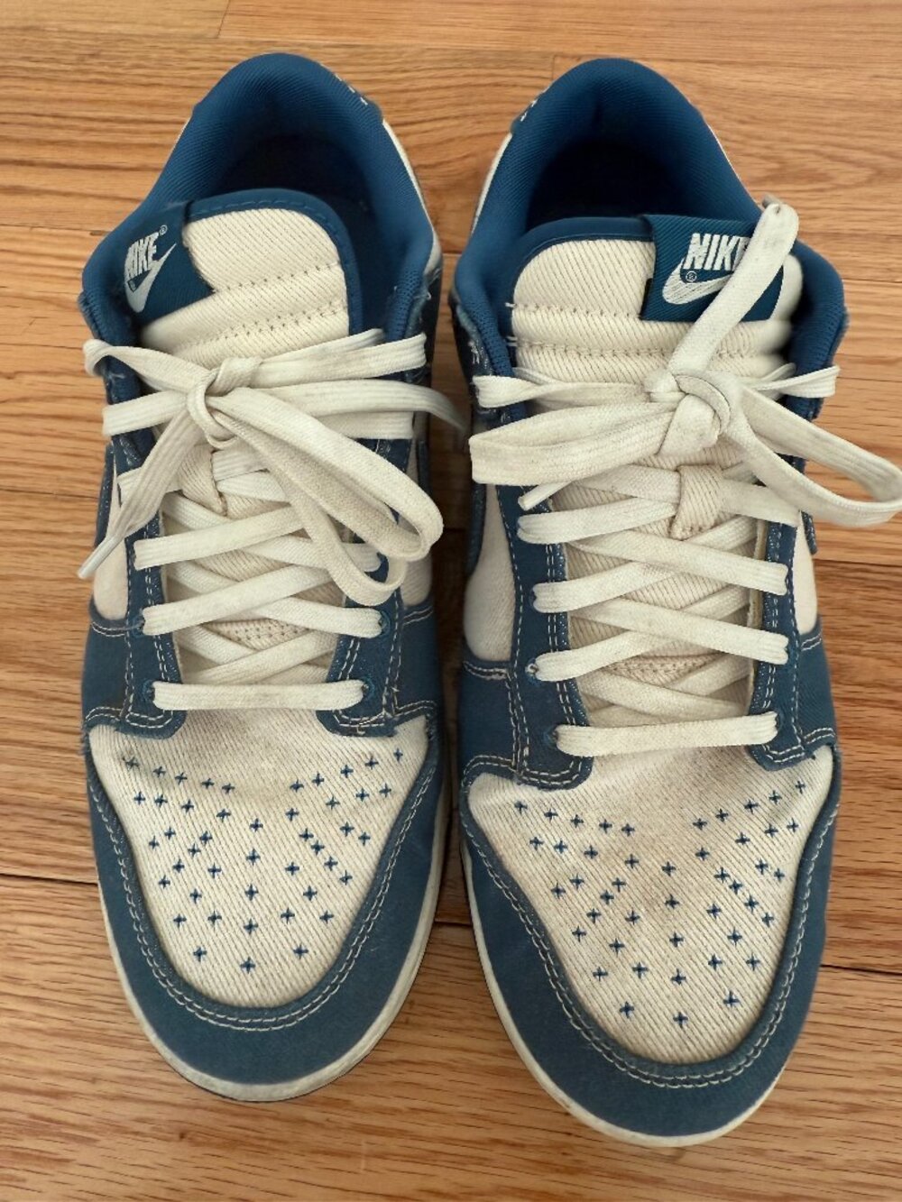 Mens Nike Dunk Low SE Sashiko Industrial Blue - Picture 9 of 11